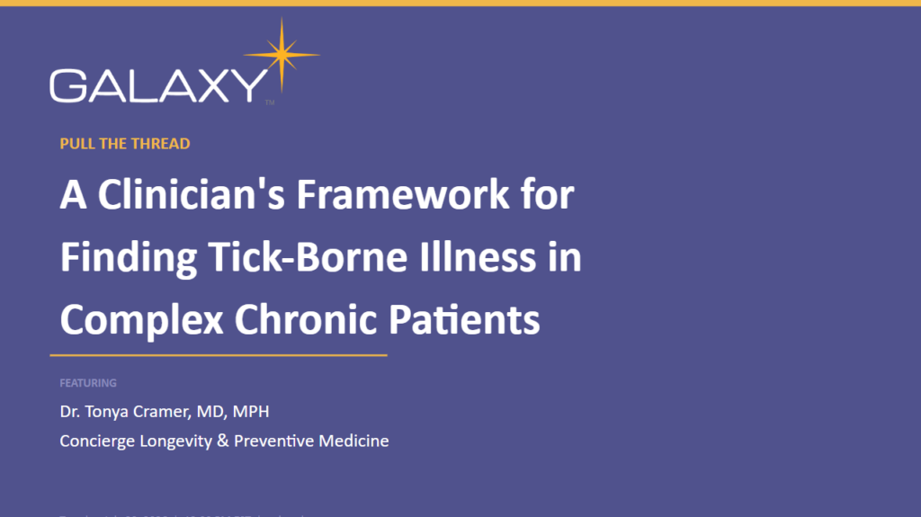 July Dr. Cramer Webinar with Galaxy Diagnostics